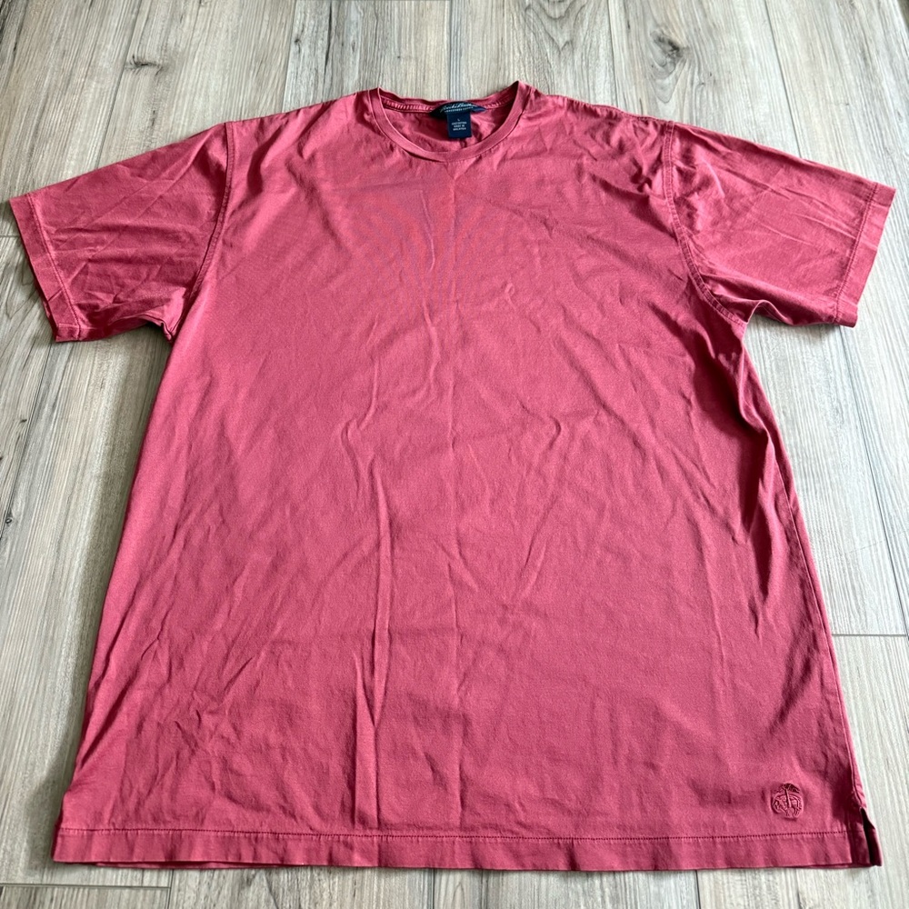 Brooks Brothers Classic Red Short Sleeve Tee Sz Large